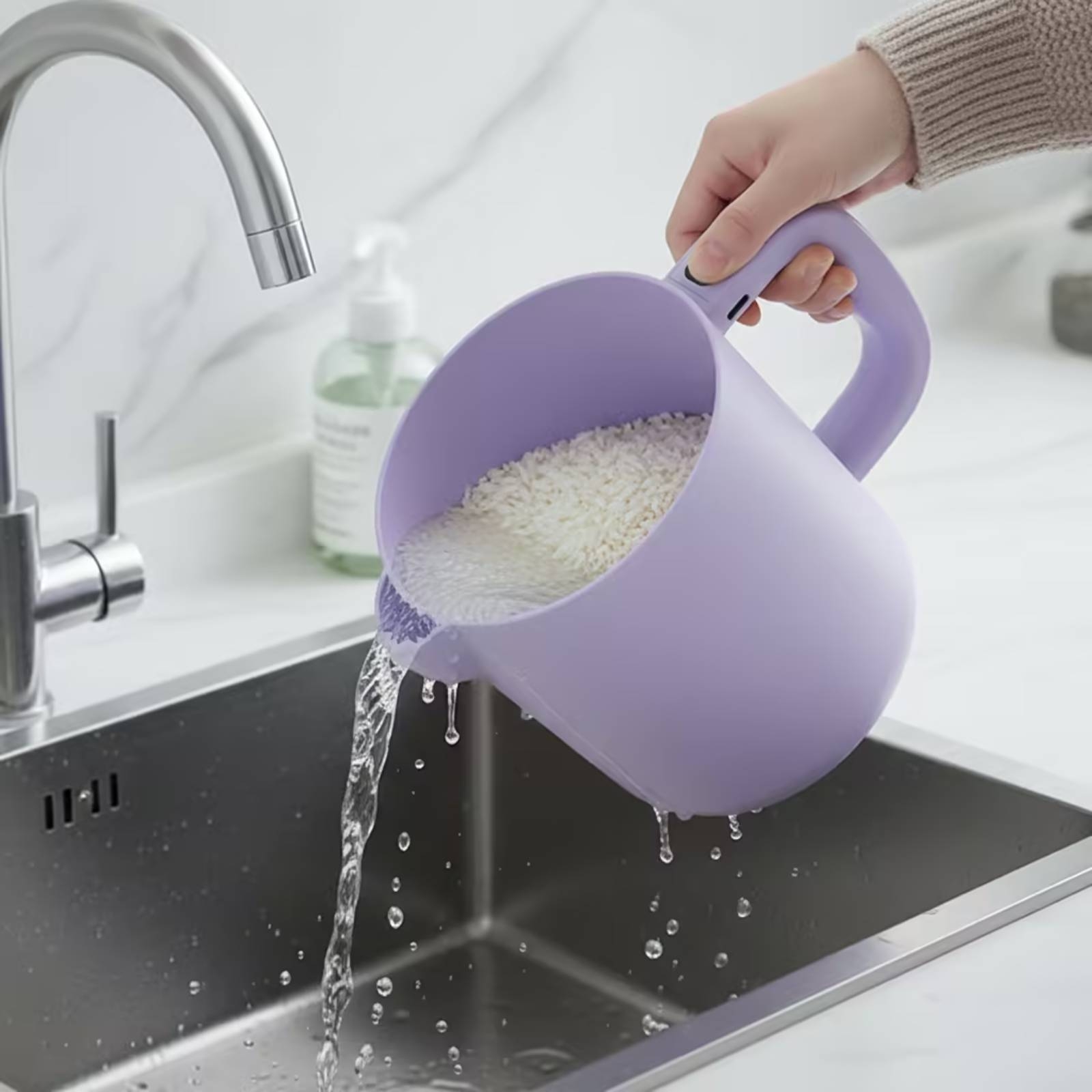 Home Cooking Fast Foods - Lavador de Arroz Eléctrico Automático con