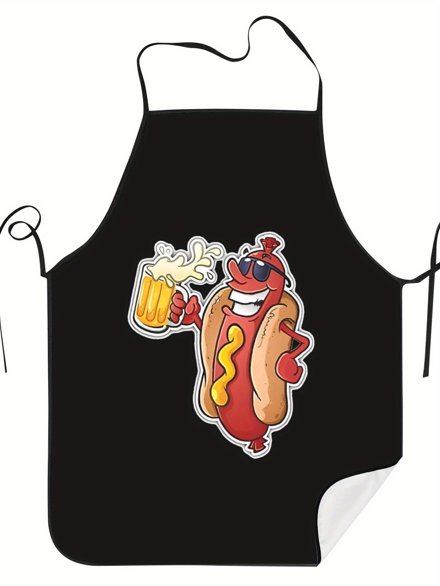 Home Cooking Fast Foods - Delantal con Estampado de Hot Dogs,