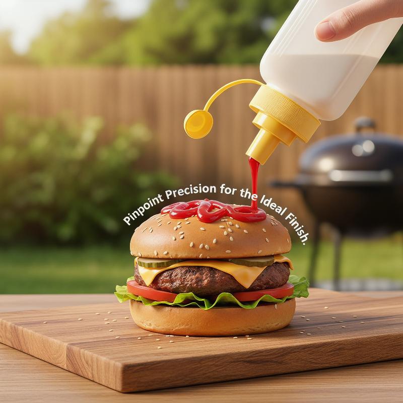 Home Cooking Fast Foods - Dispensador de Condimentos a Presión, Botella